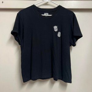 Uniqlo Marvel Comics Captain America Iron Man Embroidered Tee